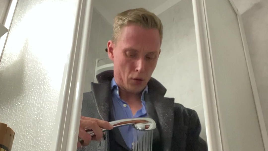 Grey Suit and Black Wool Overcoat Shower More layers, more fun UMD